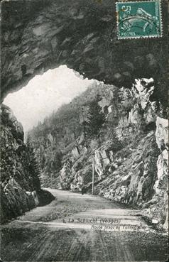 Iconographie - La Schlucht - Route jusqu'au tunnel