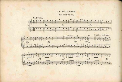 Partition - Souvenir (Le) 1sur2
