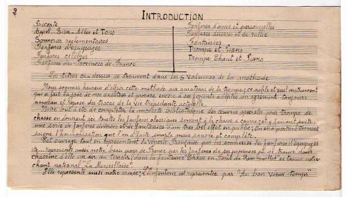 Partition - Introduction - Précepte 1sur2  - Manuscrit