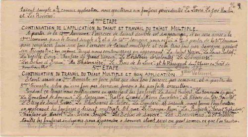 Partition - Explications pour travailler le taäut et son application - 4e à 5e étapes - Manuscrit