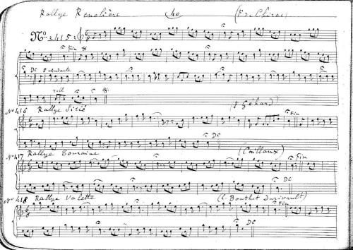 Partition - Rallye Renolière
