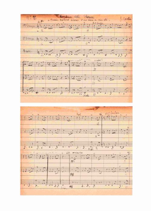 Partition - Bien Allé Flérien (Le) - Manuscrit recopié d'un original.