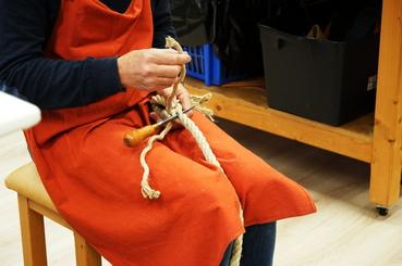 Iconographie - Annexe - Epissure - Réalisation d'un trait en corde