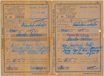 Iconographie - Titre de transport