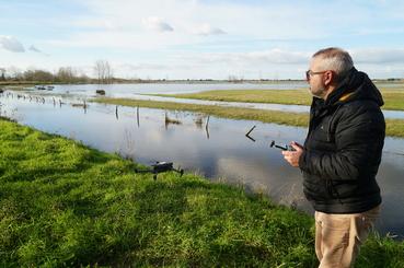 Iconographie - Sortie photo par drone du marais
