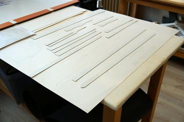 Iconographie - Gabarit des oeillères - Harnais de poste à 4 - Harnais de poste en paire 