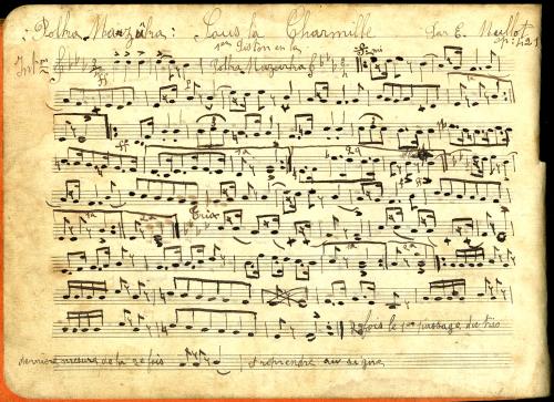 Partition - Sous la charmille par E. Mullot op.421