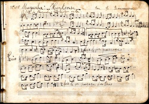 Partition - Mazurka : Hortense par P. Baumann