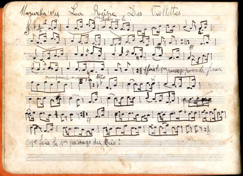 Partition - La reine des violettes