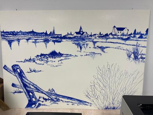 Iconographie - Bourg de Sallertaine. Fresques et sports
