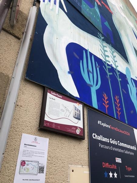 Iconographie - Bourg de Sallertaine. Fresques et sports