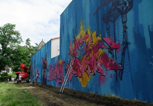 Iconographie - Graffitis - Chute libre Flash Players