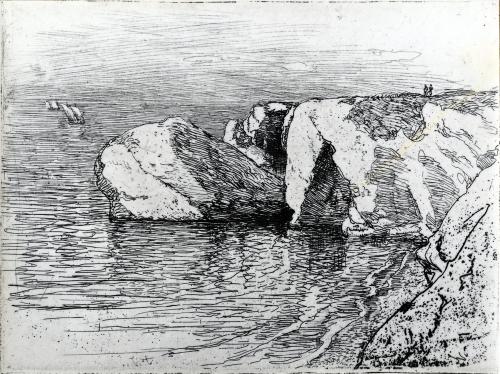 Iconographie - Rochers de Sion, selon Auguste Lepère