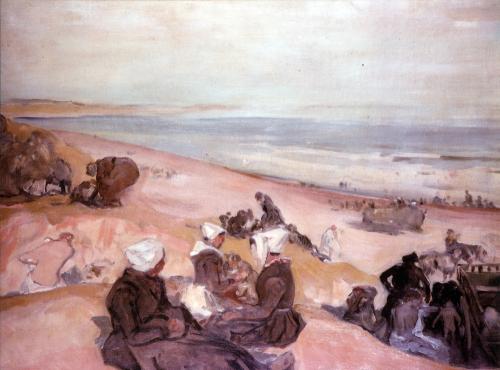 Iconographie - Maraîchines sur la dune, selon Auguste Lepère