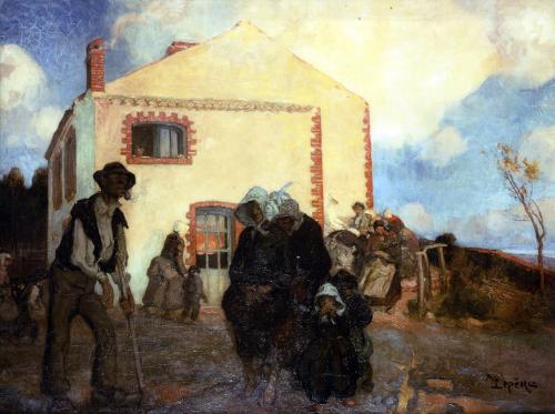 Iconographie - Pignon ouest de l'hôtel Sigogneau, selon Auguste Lepère