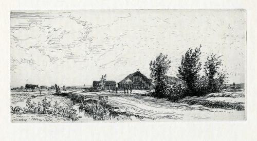 Iconographie - Le petit gardin de vache, selon Auguste Lepère