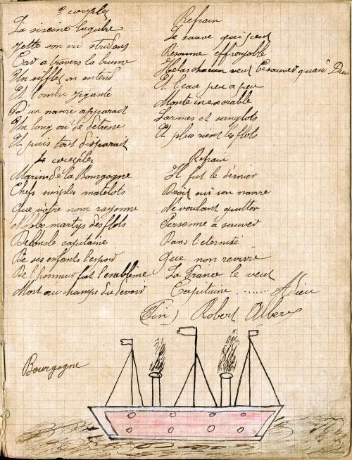 Iconographie - Illustration du cahier de chansons de Roger Albert