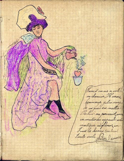 Iconographie - Illustration du cahier de chansons de Roger Albert