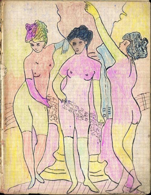 Iconographie - Illustration du cahier de chansons de Roger Albert