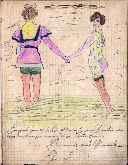 Iconographie - Illustration du cahier de chansons de Roger Albert