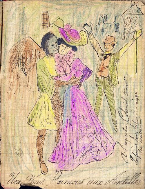 Iconographie - Illustration du cahier de chansons de Roger Albert