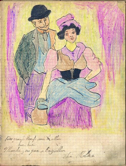 Iconographie - Illustration du cahier de chansons de Roger Albert