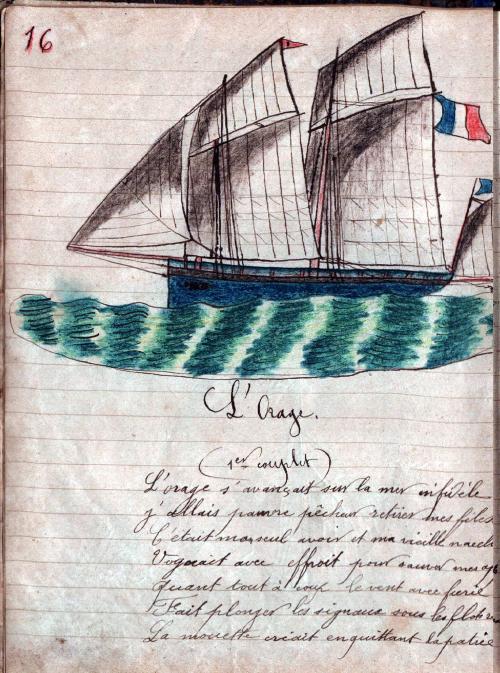 Iconographie - Chaloupe pontée, selon Léon Bessonnet 