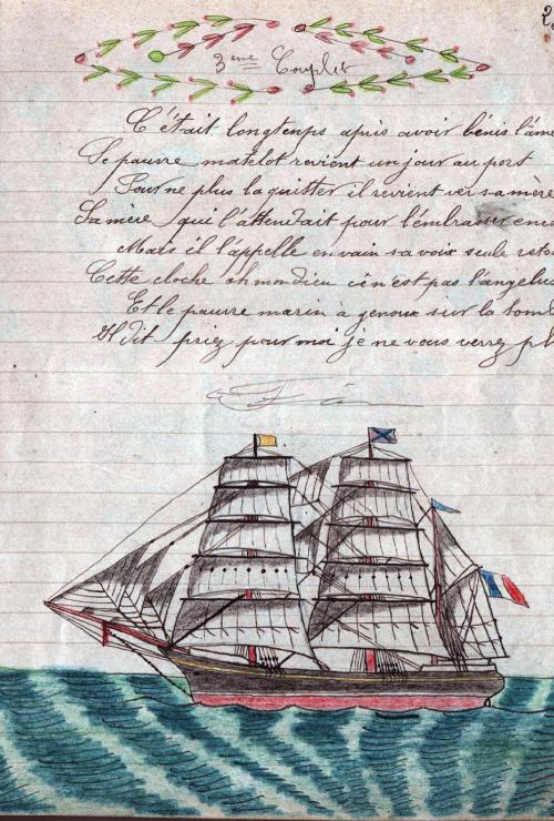 Iconographie - Trois-mâts barque, selon Léon Bessonnet 