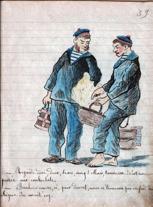 Iconographie - Une purée aux canherlats, selon Léon Bessonnet 