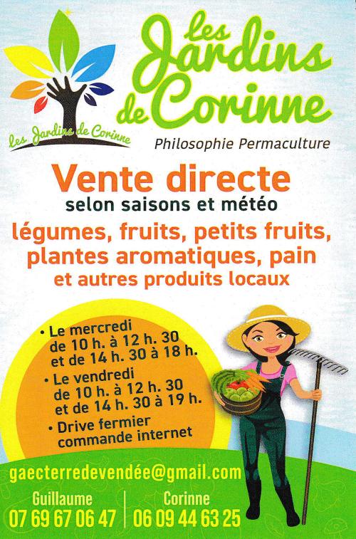 Iconographie - Les jardins de Corinne - Affiche publicitaire