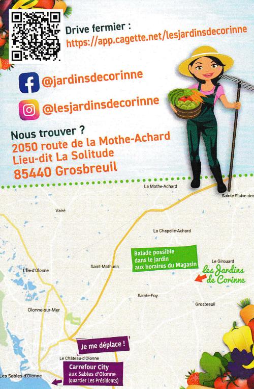 Iconographie - Les jardins de Corinne - Affiche publicitaire