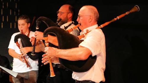 Iconographie - Le Big band trad de Vendée au festival de Bouche à oreilles, à Parthenay