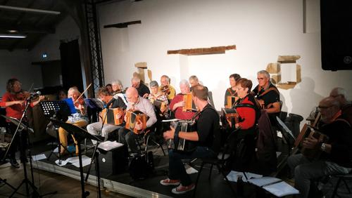 Iconographie - Répétition du Big band trad de Vendée au Vasais