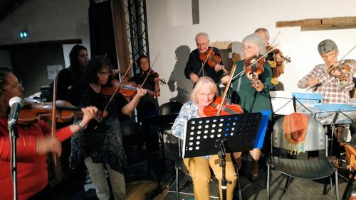 Iconographie - Répétition du Big band trad de Vendée au Vasais
