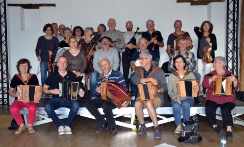 Iconographie - Répétition du Big band trad de Vendée au Vasais