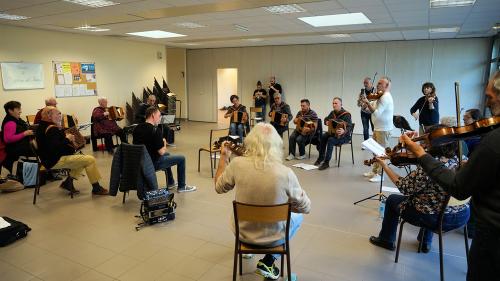 Iconographie - Répétition du Big band trad de Vendée