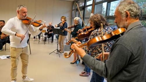 Iconographie - Répétition du Big band trad de Vendée