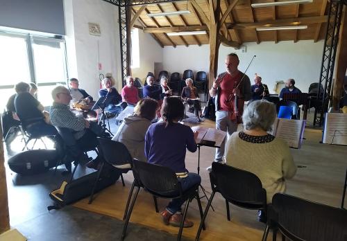 Iconographie - Répétition du Big band trad de Vendée au Vasais
