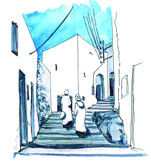 Iconographie - Ruelle haute à El Atteuf