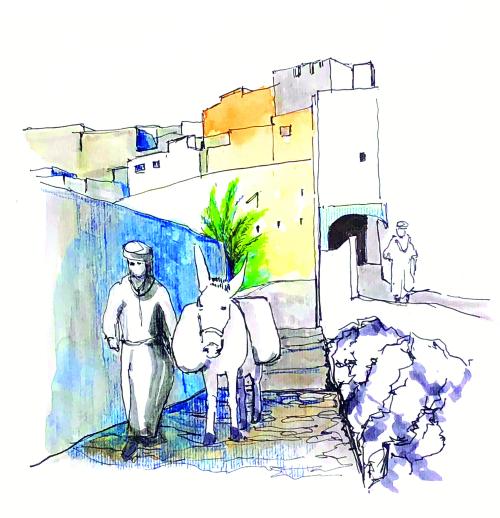 Iconographie - Ruelle basse à El Atteuf