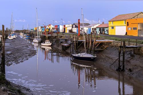Iconographie - Port des Champs - Coucher soleil à basse mer