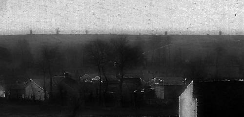 Iconographie - Vue des moulins des bois prise de l'Aublonière