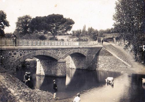 Iconographie - La nouveau pont du moulin à eau Le Gué