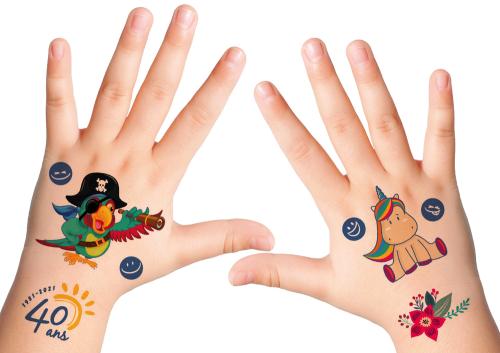Iconographie - Tatouages pour les 40 ans du camping de la Baie à Asserac