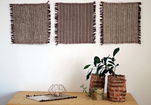 Iconographie - Production de l'atelier de tissage Croix Bâton Croix