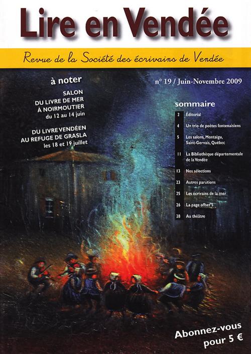 Iconographie - Couverture de la revue Lire en Vendée, n° 19