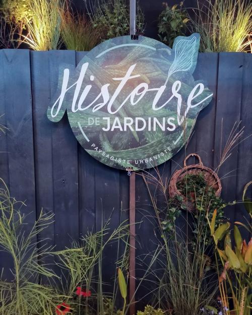 Iconographie - Panneau de l'agence Histoire de jardins