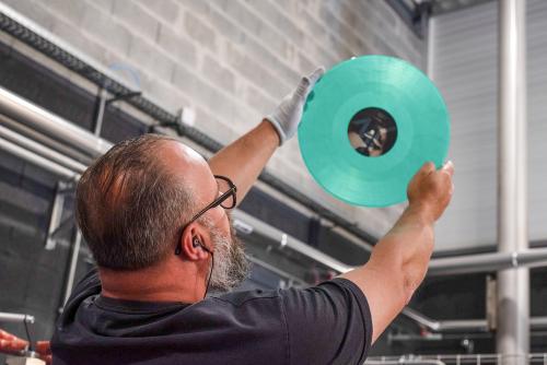 Iconographie - B-Side Factory - Vinyle vert marbre et transparent 