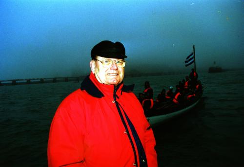 Iconographie - Vendée Globe - Louis Guédon en rade des Sables