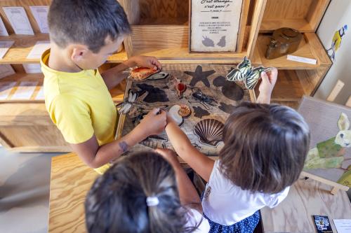 Iconographie - Enfants jouant au Manoir de Réaumur